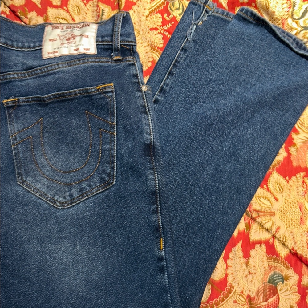 True Religion  Indigo Straight Jeans